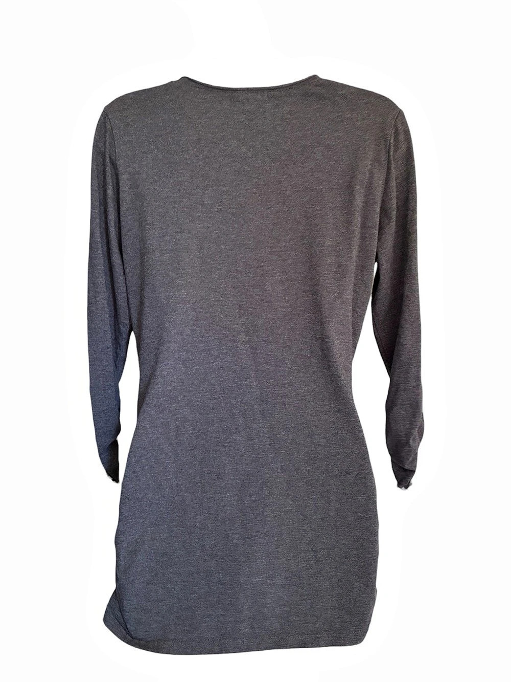 Sundance Dulcet Tones Practical Magic Witchy Fall Velvet Top Tunic Gray Sz M - Picture 3 of 7